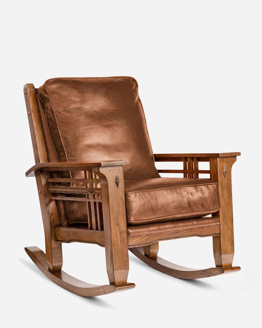 Pendleton Stagecoach Leather Rocker