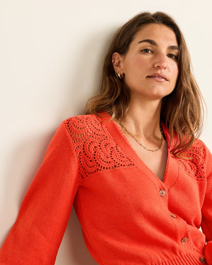 Pendleton Women's Crochet Cotton Cardigan