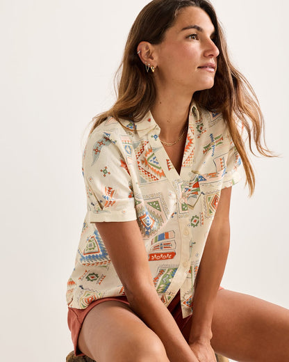 Pendleton Women's Short-Sleeve Harlow Linen Shirt