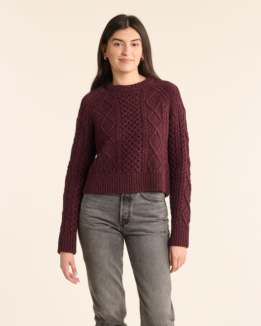 Pendleton Shop Women's Shetland Collection Fisherman Sweater