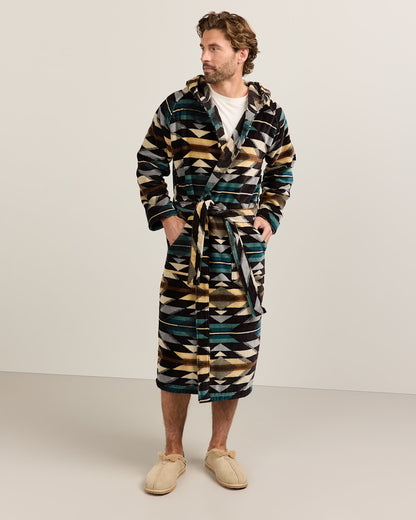 Pendleton Unisex Wyeth Trail Cotton Terry Velour Bathrobe