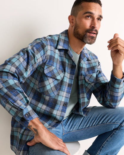 Pendleton Shop Men's Plaid Wool Board Shirt: Stylish Comfort