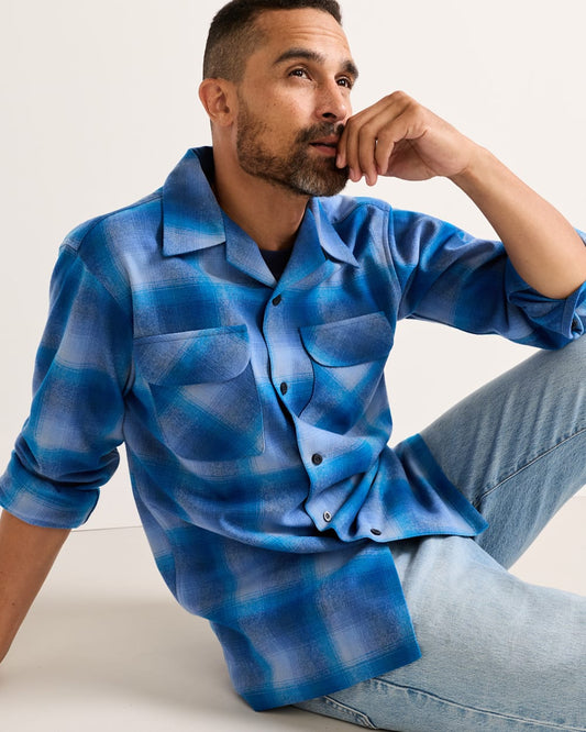 Pendleton Shop Men's Plaid Wool Board Shirt: Stylish Comfort