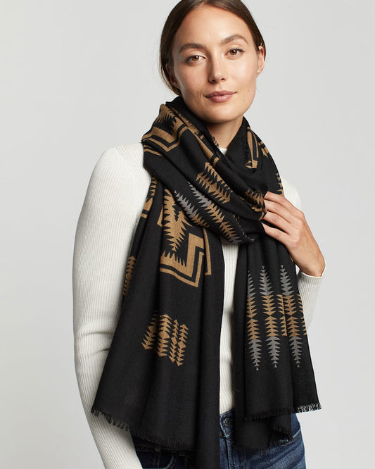 Pendleton Shop Luxurious Harding Featherweight Wool Scarf