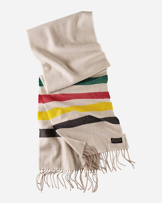 Pendleton Luxurious Wool Glacier Stripe Scarf for Cold-Weather