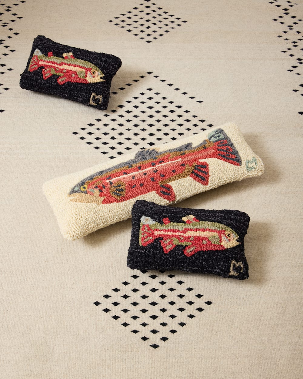 Pendleton Shop Trout Hooked Small Lumbar Pillow: Stylish Comfort