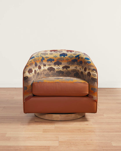 Pendleton Shop Prairie Rush Hour Barrel Chair for Classic Comfort
