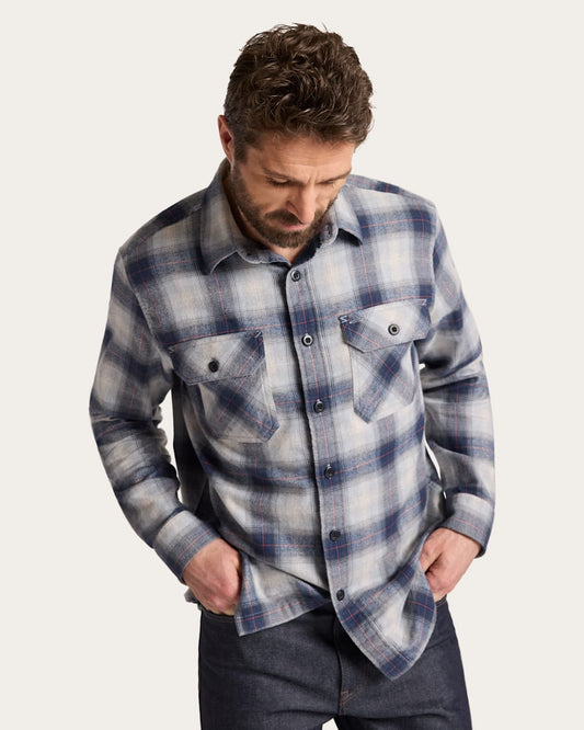 Pendleton Shop Men's Plaid Burnside Flannel Shirt in Shirts