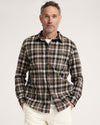 Navy Mix/Orange Plaid